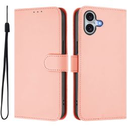 Mobigear Urban Wallet Housse iPhone 16 Plus Etui Porte-Monnaie - Rose