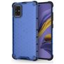 Mobigear Honeycomb Coque Samsung Galaxy A51 Coque arrière Rigide Anti-Chocs - Bleu