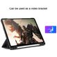 Mobigear Tri-Fold Gel Coque iPad Pro 12.9 Pouces (2018) Etui + Porte-crayon - Noir