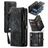 CaseMe 008 Samsung Galaxy A52s 5G Coque Étui 2en1 avec coque amovible Portefeuille - Noir