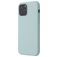 Mobigear Rubber Touch Coque iPhone 12 Coque arrière en Silicone - Turquoise
