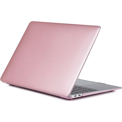 Mobigear Metallic MacBook Air 13 pouces (2018-2020) Coque rigide pour MacBook - Rose doré - Modèle A1932 / A2179 / A2337