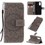 Mobigear Sunflower Samsung Galaxy S20 Étui Portefeuille - Gris