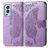 Mobigear Butterfly Housse OnePlus Nord 2 Etui Porte-Monnaie - Violet