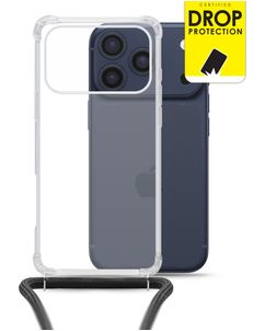 My Style Loop Transparent iPhone 17 Pro TPU souple Coque avec cordon - Transparent
