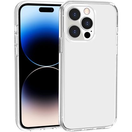 Mobigear Crystal Coque Transparente iPhone 14 Pro Coque arrière Rigide - Transparent