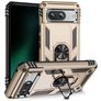 Mobigear Armor Ring Coque Google Pixel 8a Coque arrière Rigide Anti-Chocs avec Anneau-Support - Or