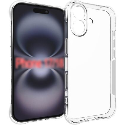 Mobigear Cushion Coque Transparente iPhone 18 Coque arrière en TPU Souple - Transparent