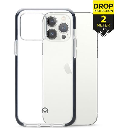 Mobilize Shatterproof Coque iPhone 13 Pro Max Coque arrière Rigide Anti-Chocs - Transparent / Noir