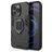 Mobigear Armor Ring Coque iPhone 13 Pro Coque arrière Rigide Anti-Chocs avec Anneau-Support - Noir