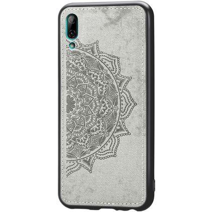 Mobigear Mandala Coque Huawei Y7 Pro (2019) Coque arrière Rigide - Gris