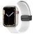 Mobigear Sport Mag Bracelet Silicone Apple Watch Fermeture magnétique - 42/41/40/38 mm - Blanc