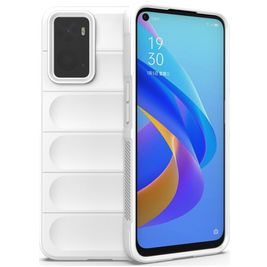 Mobigear Bumpy Coque OPPO A76 Coque arrière en TPU Souple - Blanc