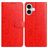 Mobigear Flowers Housse iPhone 17 Etui Porte-Monnaie - Rouge