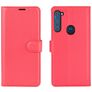 Mobigear Classic Housse Motorola One Fusion Plus Etui Porte-Monnaie - Magenta