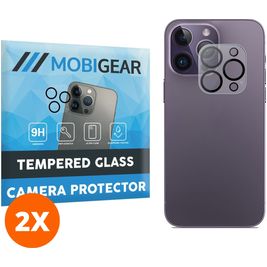 Mobigear iPhone 14 Pro Verre trempé Protection Caméra - Compatible Coque (Lot de 2)