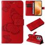 Mobigear Butterfly Housse Xiaomi 14T Pro Etui Porte-Monnaie - Rouge