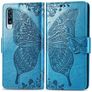Mobigear Butterfly Housse Samsung Galaxy A50 Etui Porte-Monnaie - Bleu