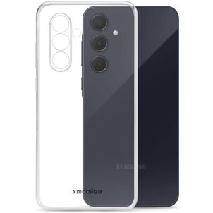 Mobilize Gelly Coque Transparente Samsung Galaxy A55 Coque arrière en TPU Souple - Transparent