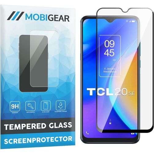 Mobigear Premium TCL 20 SE Verre trempé Protection d'écran - Compatible coque - Noir