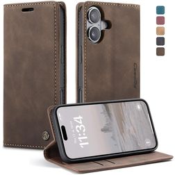CaseMe 013 Housse iPhone 17 Etui Porte-Monnaie - Coffee