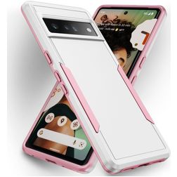 Mobigear Heavy Armor Coque Google Pixel 7 Pro Coque arrière Rigide Anti-Chocs - Blanc