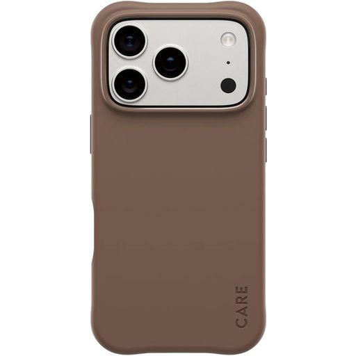 CARE by PanzerGlass Fashionable Coque iPhone 17 Pro MagSafe Coque arrière en Silicone - Espresso