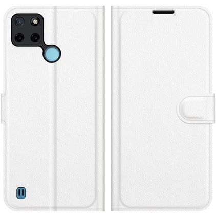 Mobigear Classic Housse Realme C25Y Etui Porte-Monnaie - Blanc