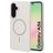 Mobiparts Slim Line Samsung Galaxy A56 MagSafe Plastique rigide Coque arrière - Off White