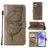 Mobigear Butterfly Housse Samsung Galaxy A55 Etui Porte-Monnaie - Gris
