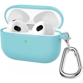 Mobigear Classic Coque Apple AirPods 3 Coque en Silicone Souple - Emerald Green
