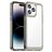 Mobigear Crystal Coque iPhone 14 Pro Max Coque arrière Rigide - Transparent / Gris