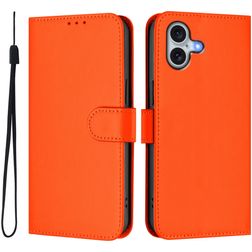 Mobigear Urban Wallet Housse iPhone 16 Plus Etui Porte-Monnaie - Orange