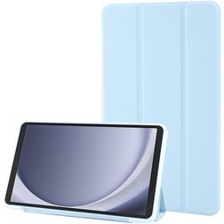 Mobigear Tri-Fold Gel Coque Samsung Galaxy Tab A11 Etui en TPU,Similicuir - Bleu