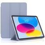 Mobigear Tri-Fold Gel Coque iPad 10 (2022) Etui en TPU,Similicuir - Bleu
