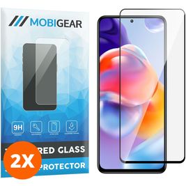 Mobigear Premium Xiaomi Redmi Note 11 Pro Plus 5G Verre trempé Protection d'écran - Compatible Coque - Noir (Lot de 2)