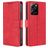 Mobigear Croco Housse POCO X5 Pro Etui Porte-Monnaie - Rouge