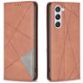 Mobigear Rhombus Slim Housse Samsung Galaxy S23 Etui - Marron