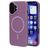 Mobiparts Slim Line Coque iPhone 16 MagSafe Coque arrière Rigide - Imperial Purple