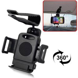Mobigear SunVisor Support Voiture Rétroviseur Pince Universel - Noir