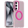 Mobigear Shockproof Coque Samsung Galaxy S24 FE MagSafe Coque arrière Rigide - Rose
