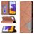 Mobigear Rhombus Slim Samsung Galaxy A22 5G Étui - Marron
