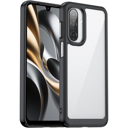 Mobigear Crystal Coque Samsung Galaxy A17 Coque arrière Rigide - Noir