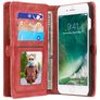 Caseme 008 Housse iPhone 7 Plus Etui avec Coque Détachable Porte-Monnaie - Rouge