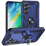 Mobigear Armor ring Coque Samsung Galaxy S24 FE Coque arrière Rigide Anti-Chocs avec Anneau-Support - Bleu