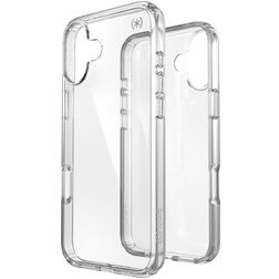 Speck Presidio Perfect Clear Coque Transparente iPhone 16 Plus Coque arrière Rigide Anti-Chocs - Transparent