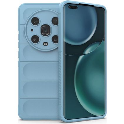 Mobigear Bumpy HONOR Magic 4 Pro TPU souple Coque arrière - Bleu