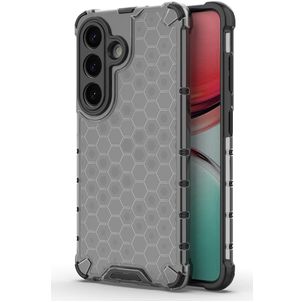 Mobigear Honeycomb Coque Samsung Galaxy S26 Coque arrière Rigide Anti-Chocs - Noir