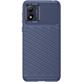 Mobigear Groove Coque Motorola Moto E13 Coque arrière en TPU Souple - Bleu