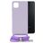 Mobilize Lanyard Gelly Samsung Galaxy A22 5G Coque avec cordon en TPU Souple - Pastel Purple
